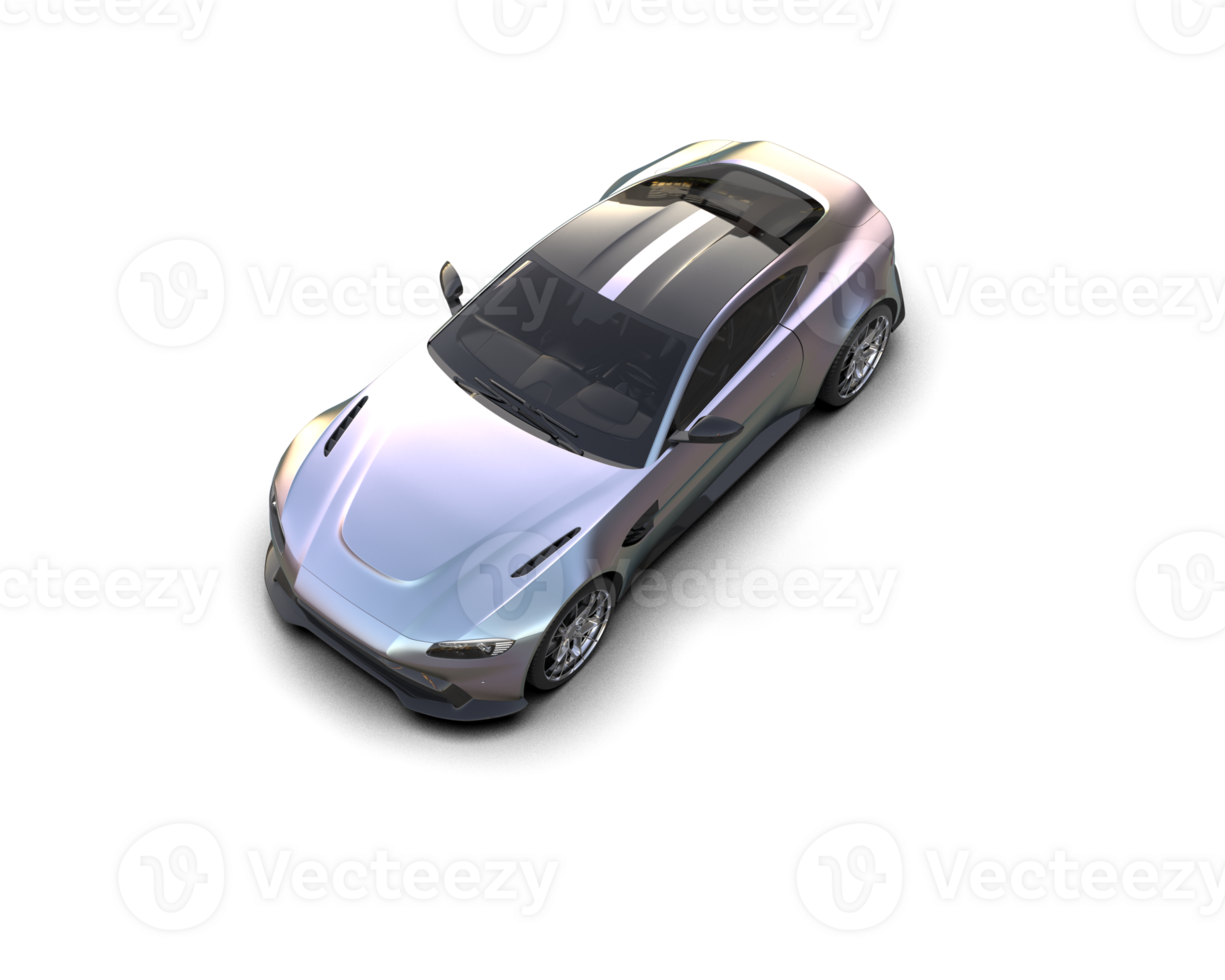 Realistic sport car isolated on background. 3d rendering - illustration png