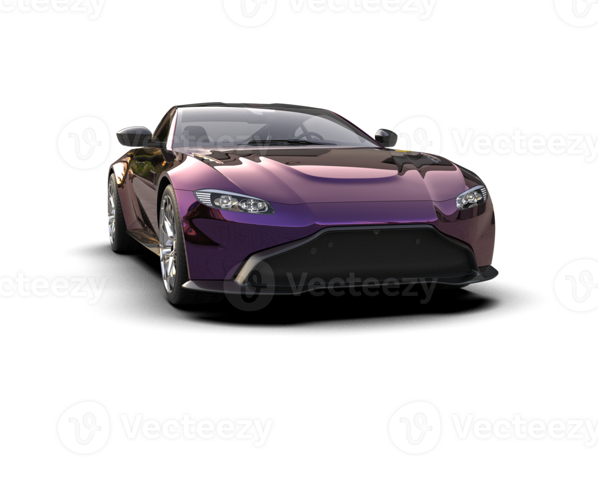 Realistic sport car isolated on background. 3d rendering - illustration png