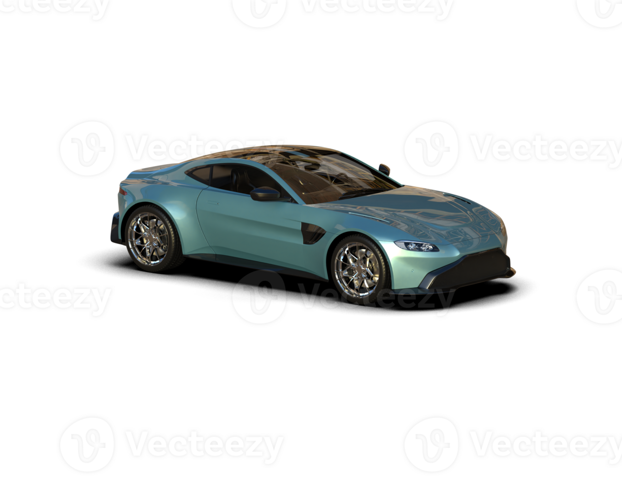 Realistic sport car isolated on background. 3d rendering - illustration png