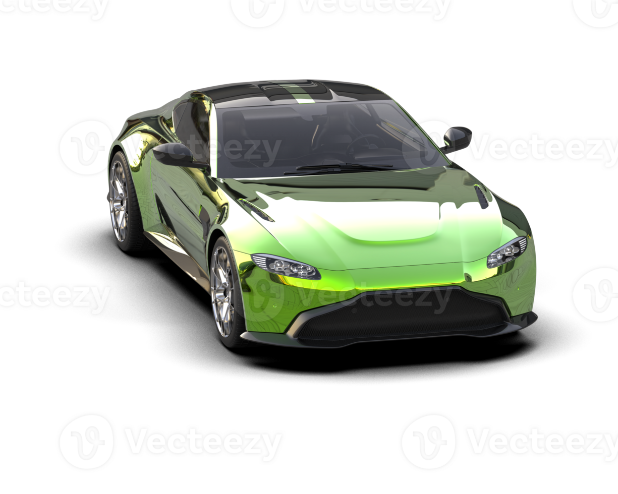 Realistic sport car isolated on background. 3d rendering - illustration png