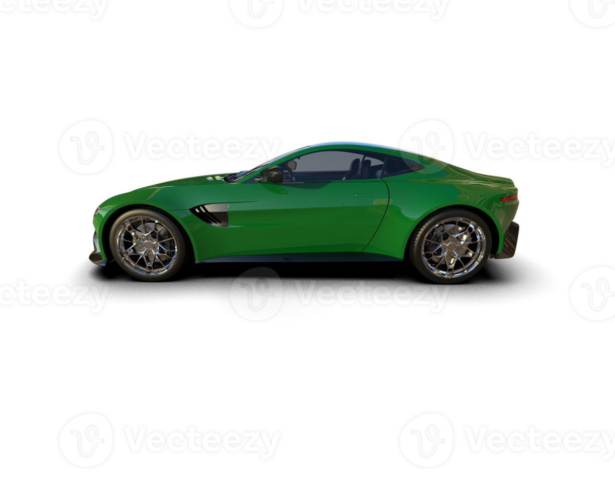 Realistic sport car isolated on background. 3d rendering - illustration png
