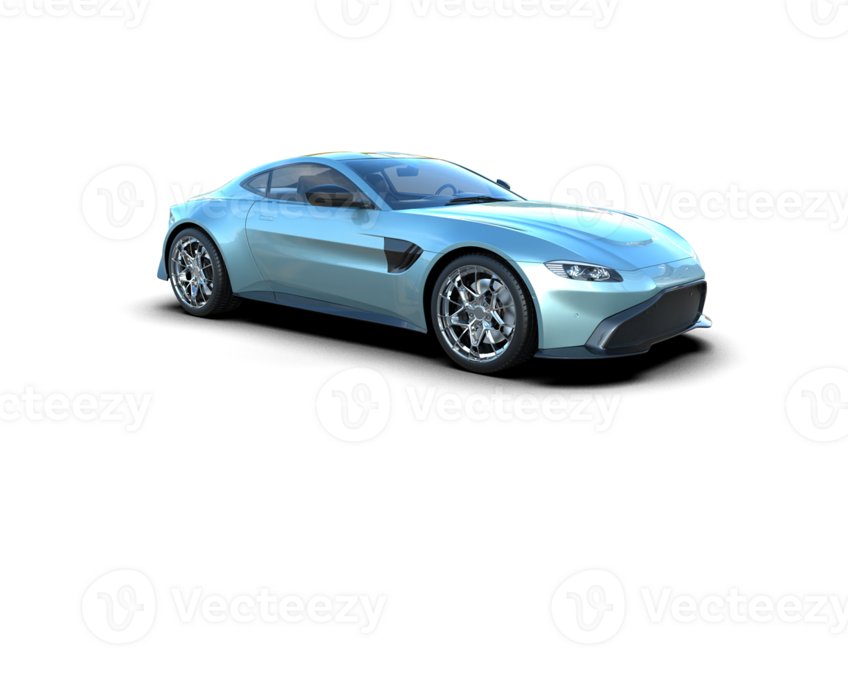 Realistic sport car isolated on background. 3d rendering - illustration png