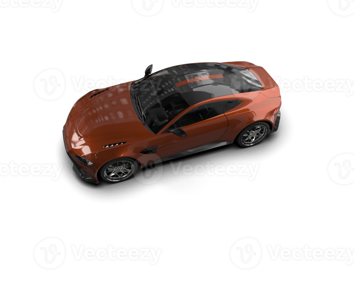 Realistic sport car isolated on background. 3d rendering - illustration png