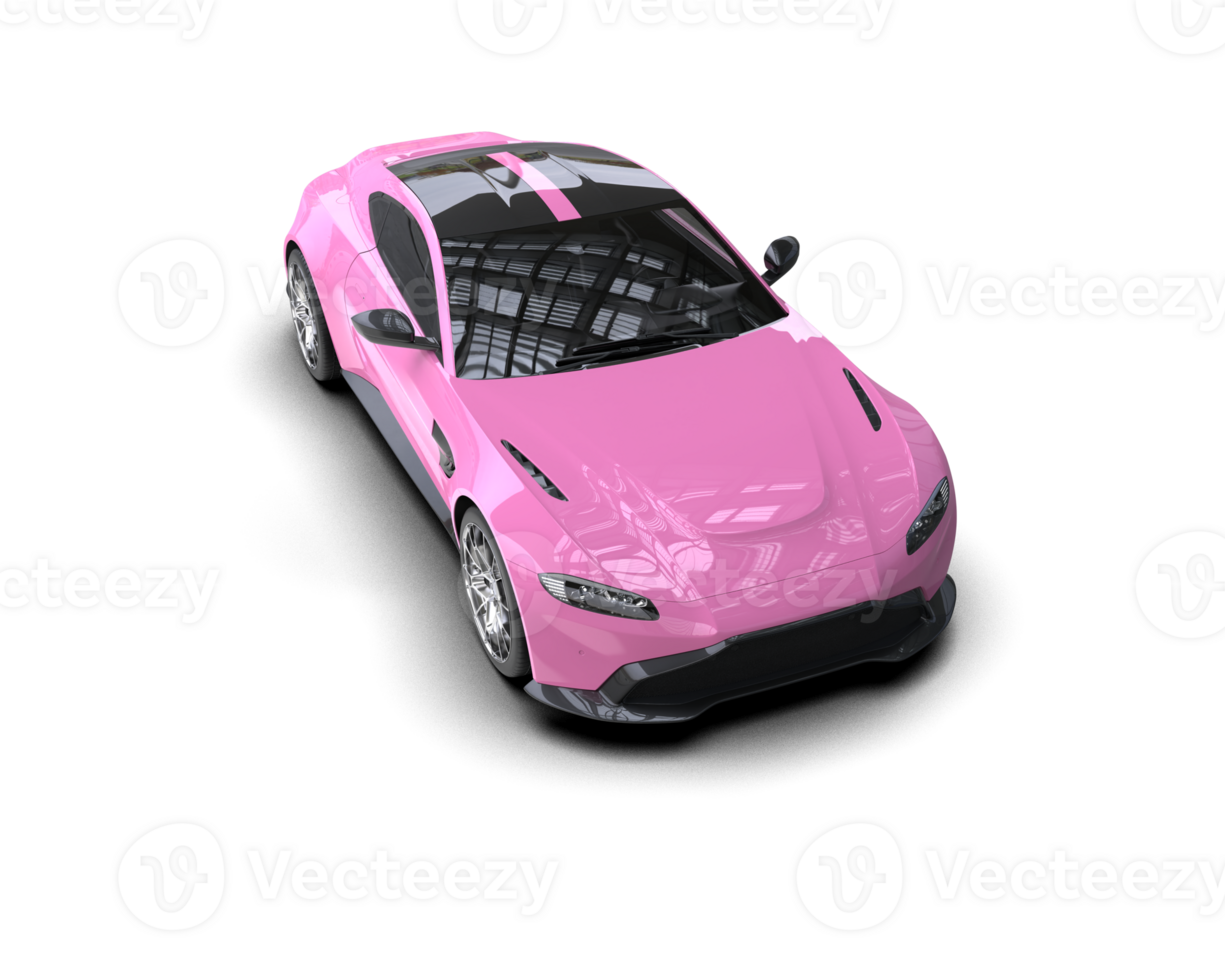 Realistic sport car isolated on background. 3d rendering - illustration png