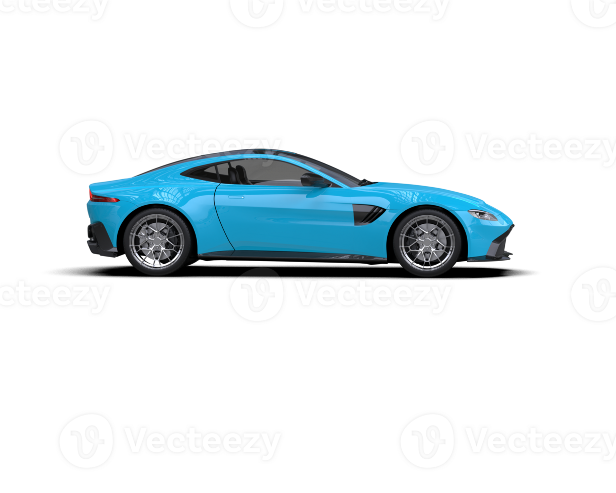Realistic sport car isolated on background. 3d rendering - illustration png