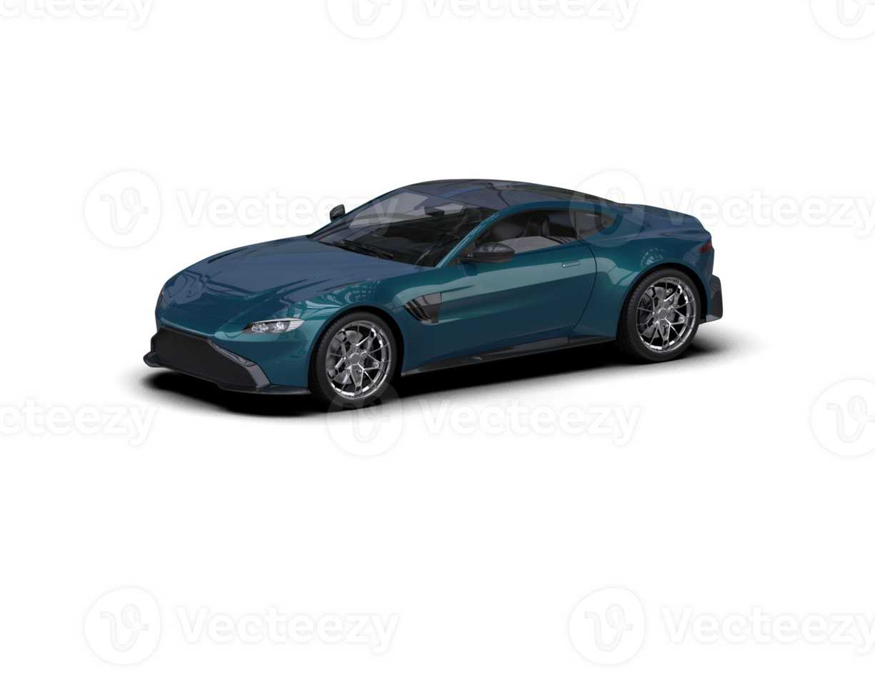 Realistic sport car isolated on background. 3d rendering - illustration png
