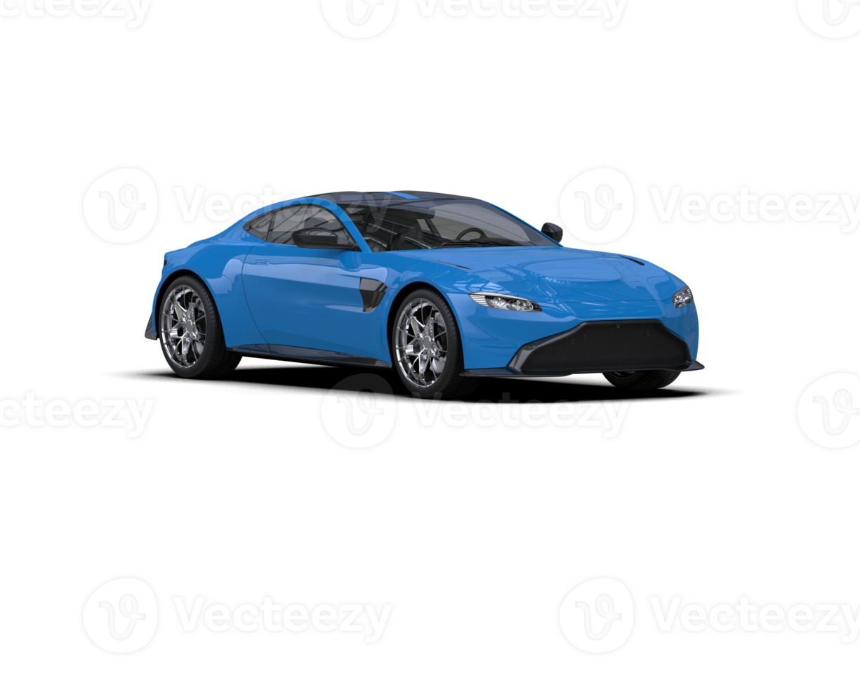 Realistic sport car isolated on background. 3d rendering - illustration png