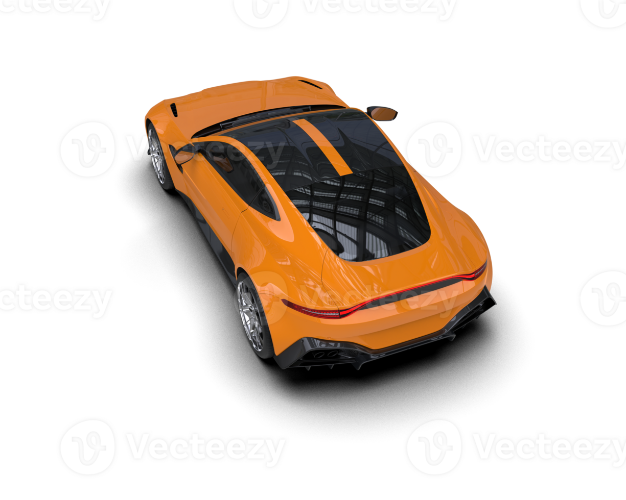 Realistic sport car isolated on background. 3d rendering - illustration png