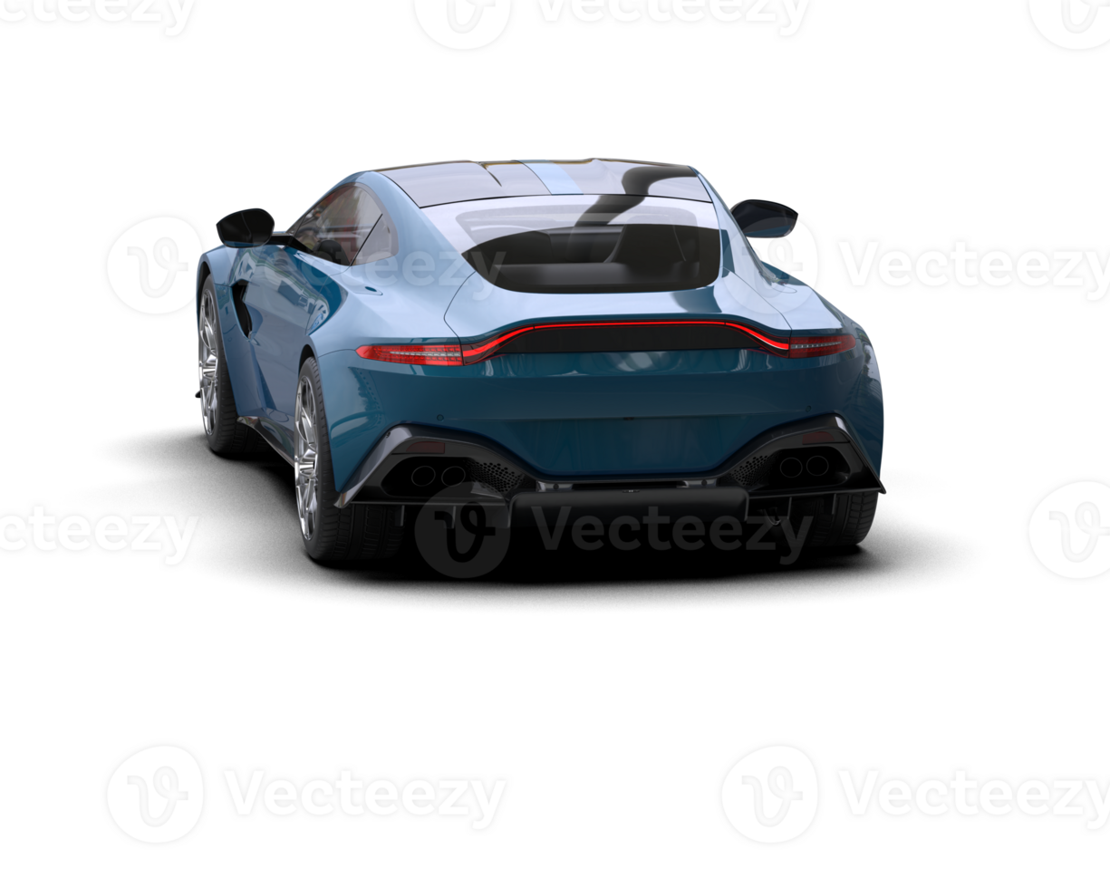 Realistic sport car isolated on background. 3d rendering - illustration png