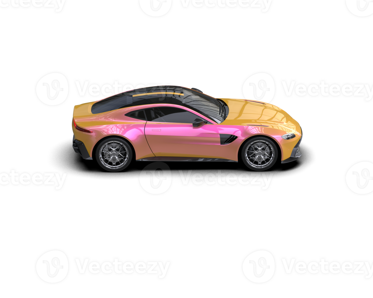 Realistic sport car isolated on background. 3d rendering - illustration png