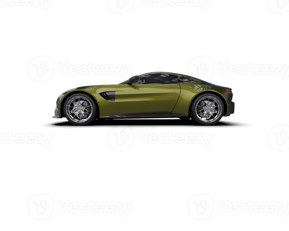 Realistic sport car isolated on background. 3d rendering - illustration png