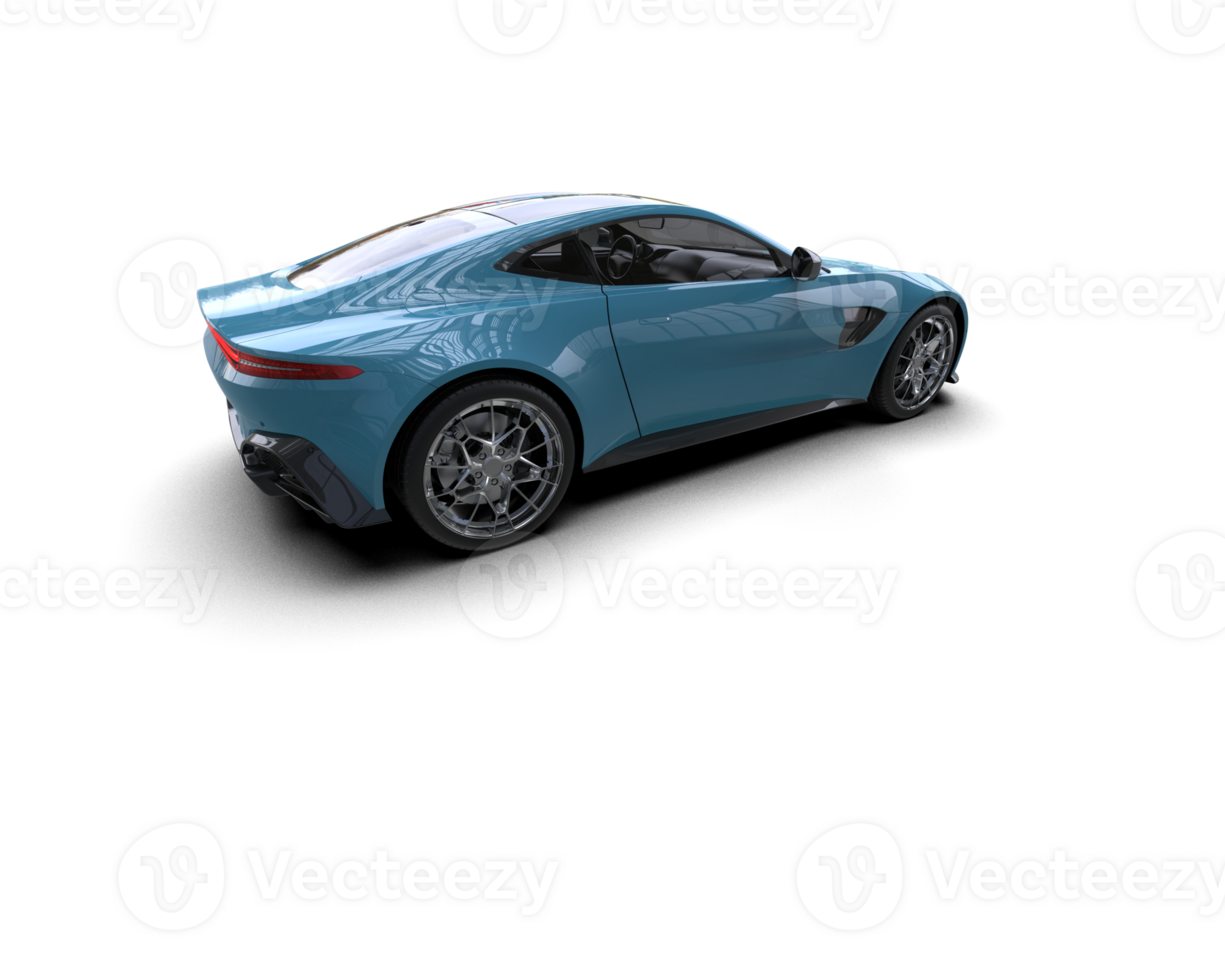 Realistic sport car isolated on background. 3d rendering - illustration png