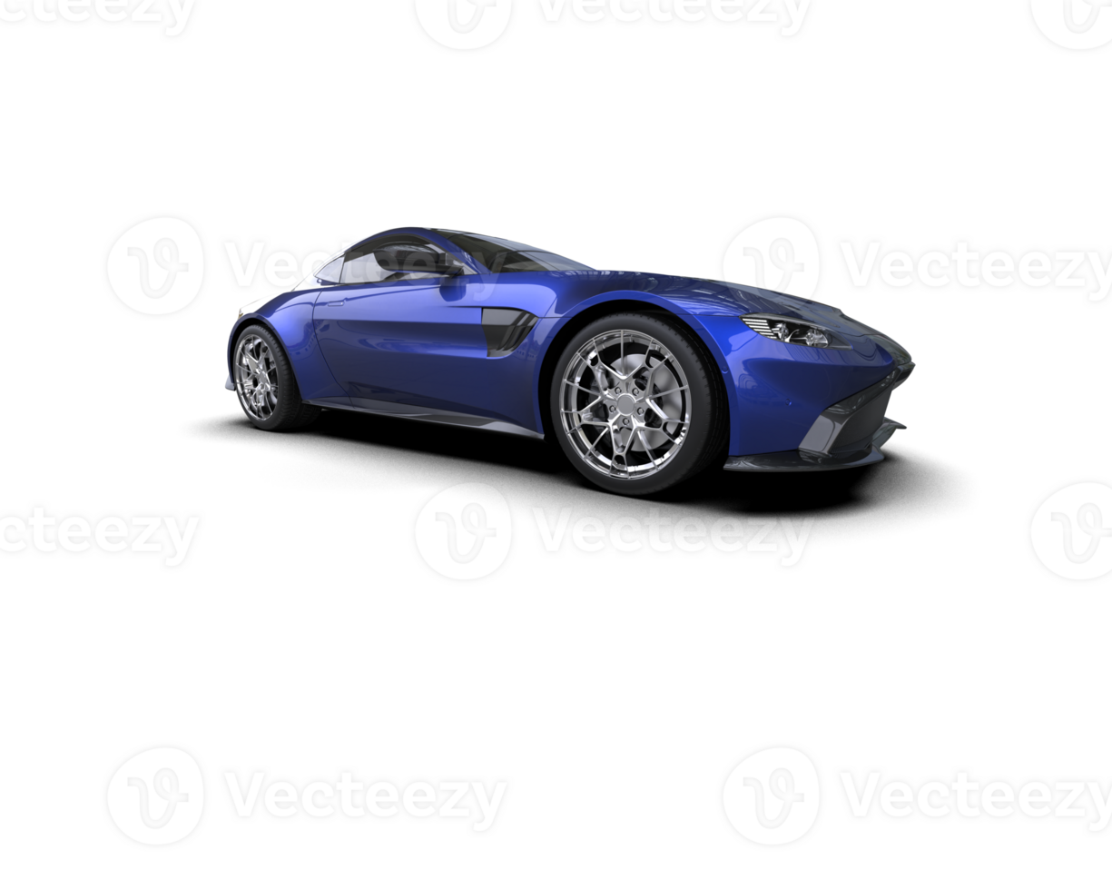 Realistic sport car isolated on background. 3d rendering - illustration png