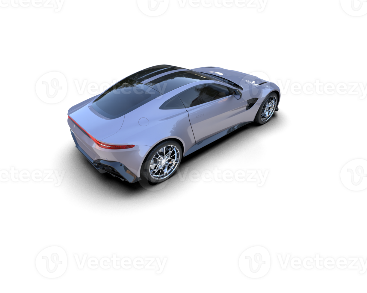 Realistic sport car isolated on background. 3d rendering - illustration png