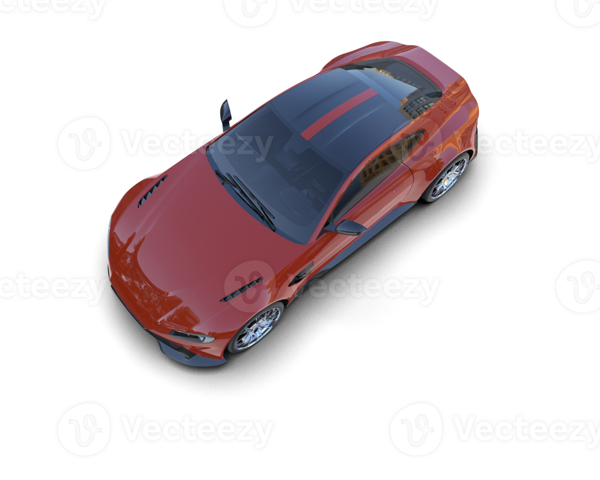 Realistic sport car isolated on background. 3d rendering - illustration png