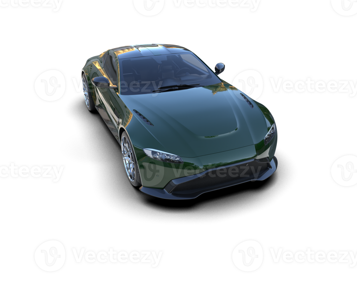 Realistic sport car isolated on background. 3d rendering - illustration png