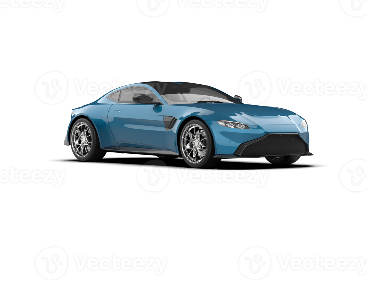 Realistic sport car isolated on background. 3d rendering - illustration png