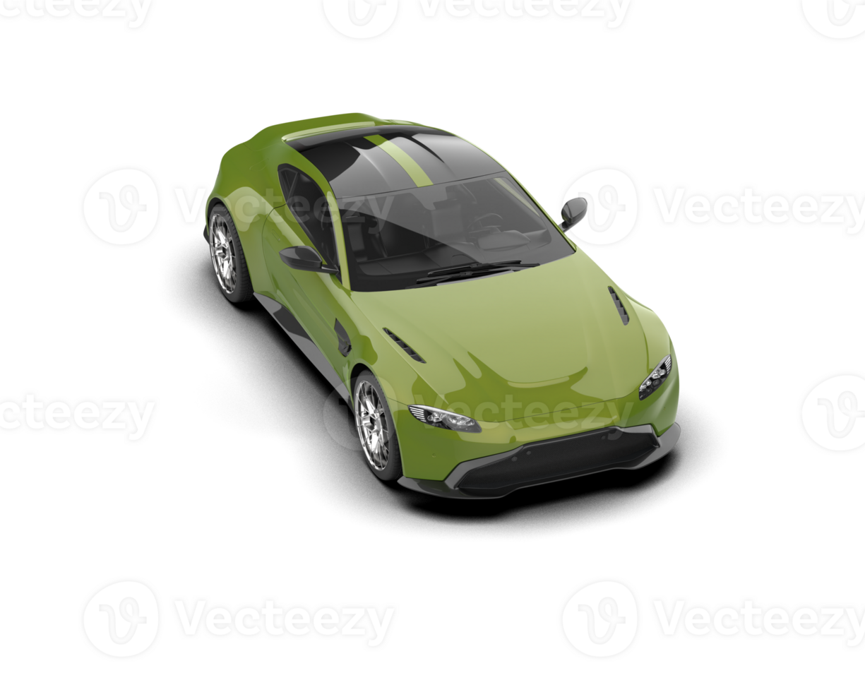 Realistic sport car isolated on background. 3d rendering - illustration png