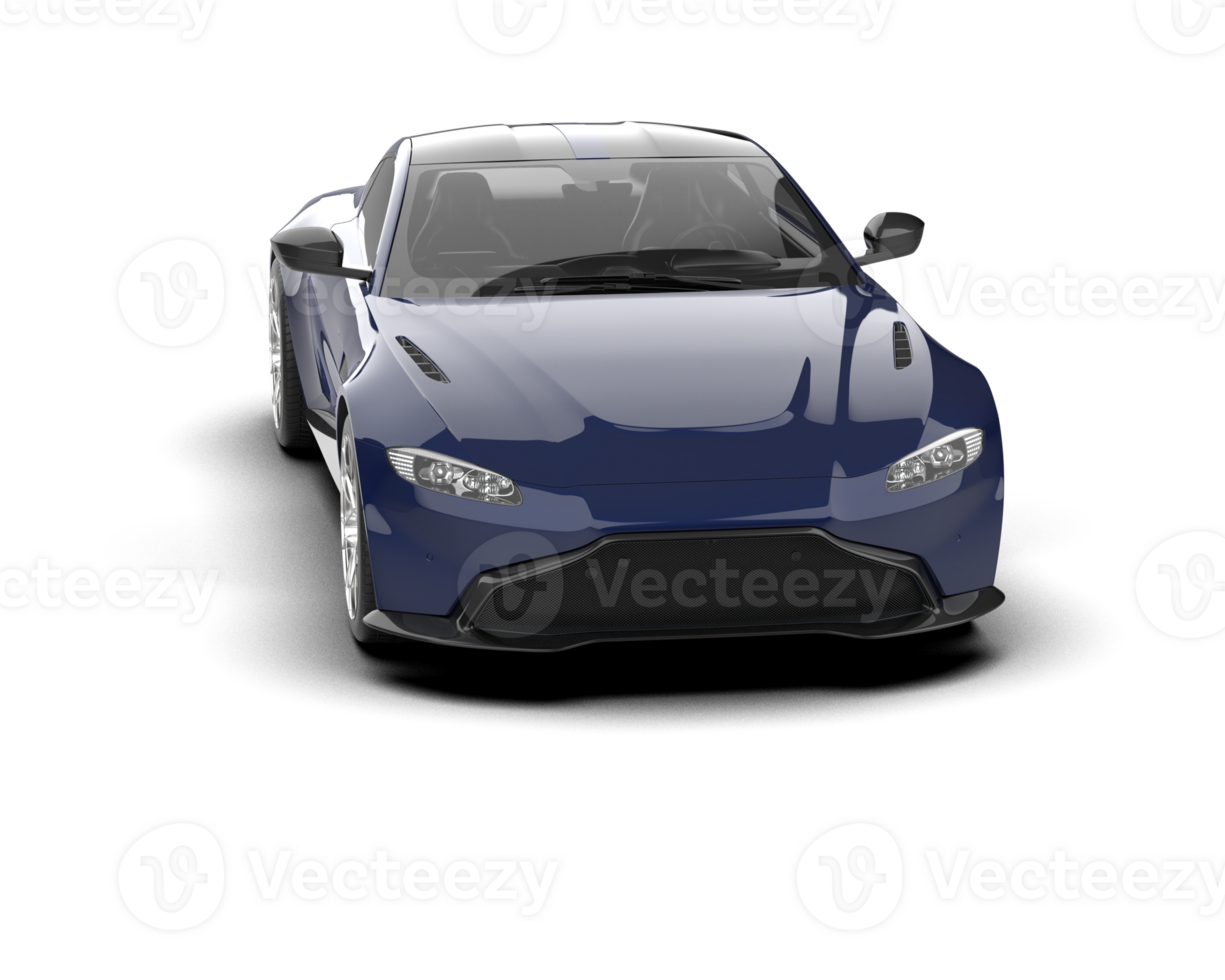 Realistic sport car isolated on background. 3d rendering - illustration png