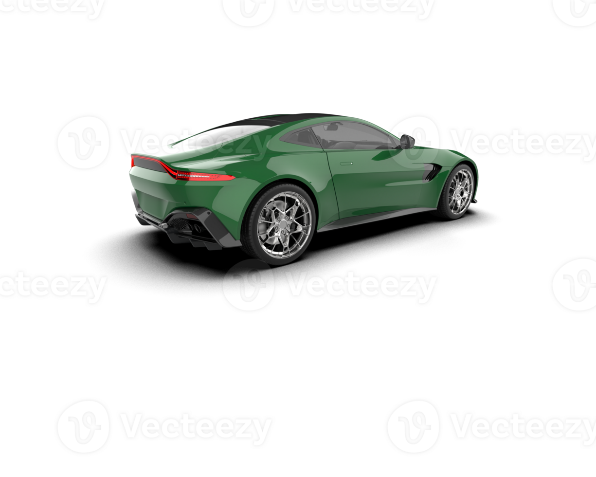 Realistic sport car isolated on background. 3d rendering - illustration png