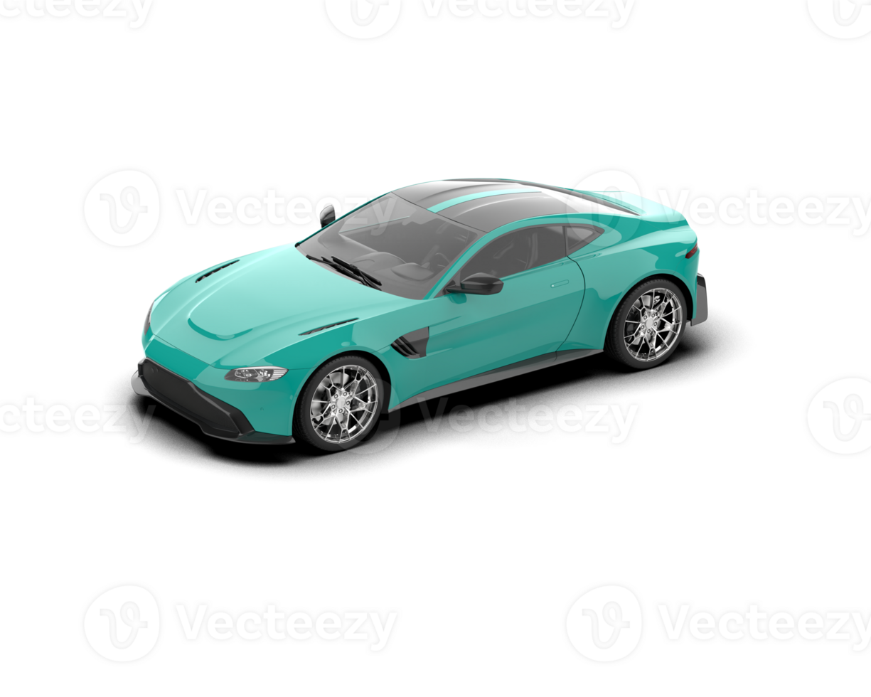 Realistic sport car isolated on background. 3d rendering - illustration png