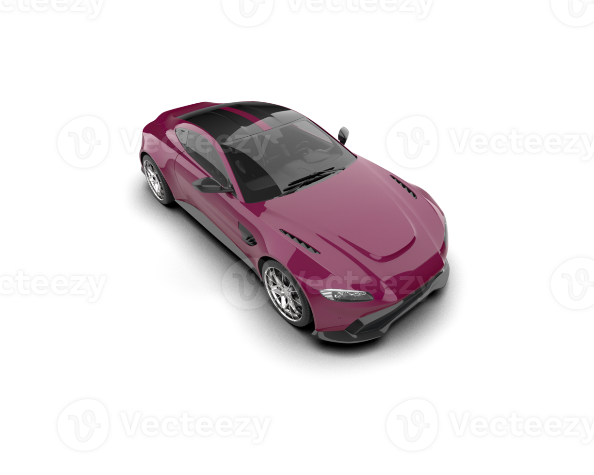 Realistic sport car isolated on background. 3d rendering - illustration png