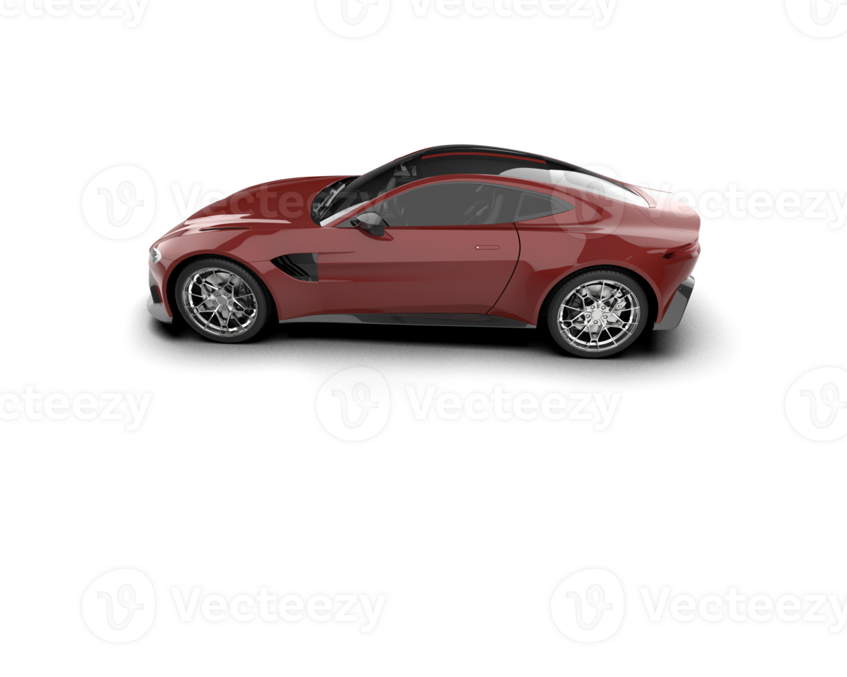 Realistic sport car isolated on background. 3d rendering - illustration png