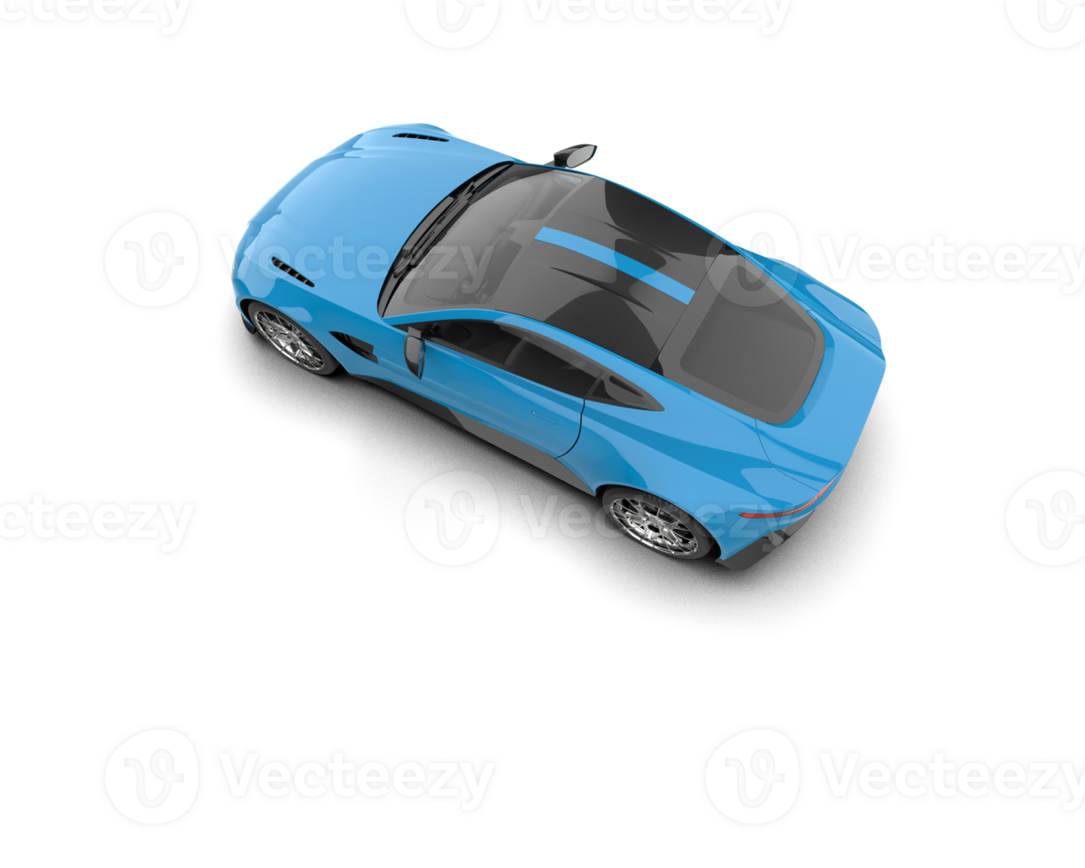 Realistic sport car isolated on background. 3d rendering - illustration png
