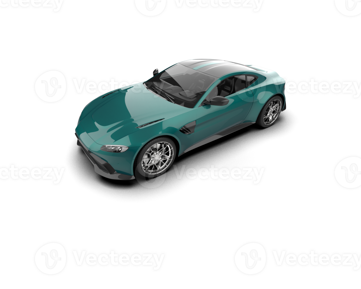 Realistic sport car isolated on background. 3d rendering - illustration png