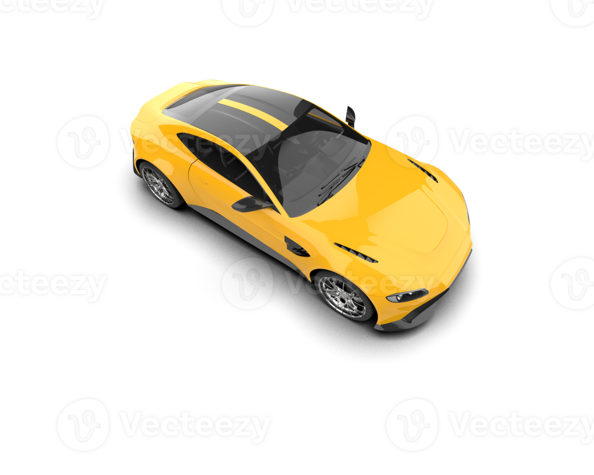 Realistic sport car isolated on background. 3d rendering - illustration png