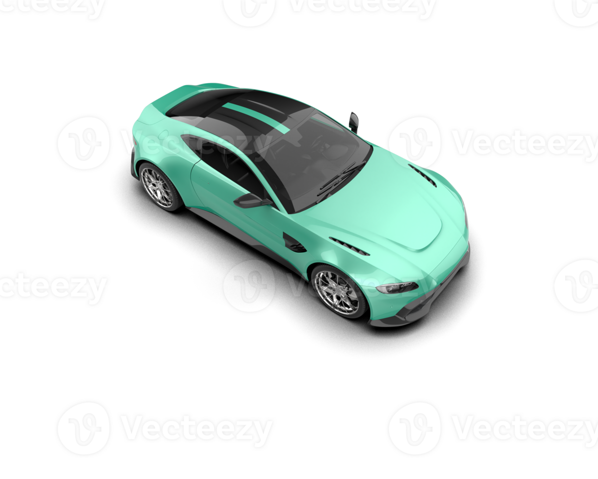 Realistic sport car isolated on background. 3d rendering - illustration png
