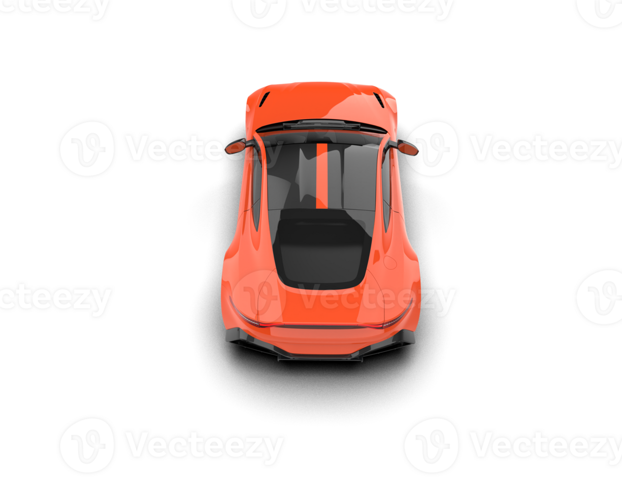 Realistic sport car isolated on background. 3d rendering - illustration png