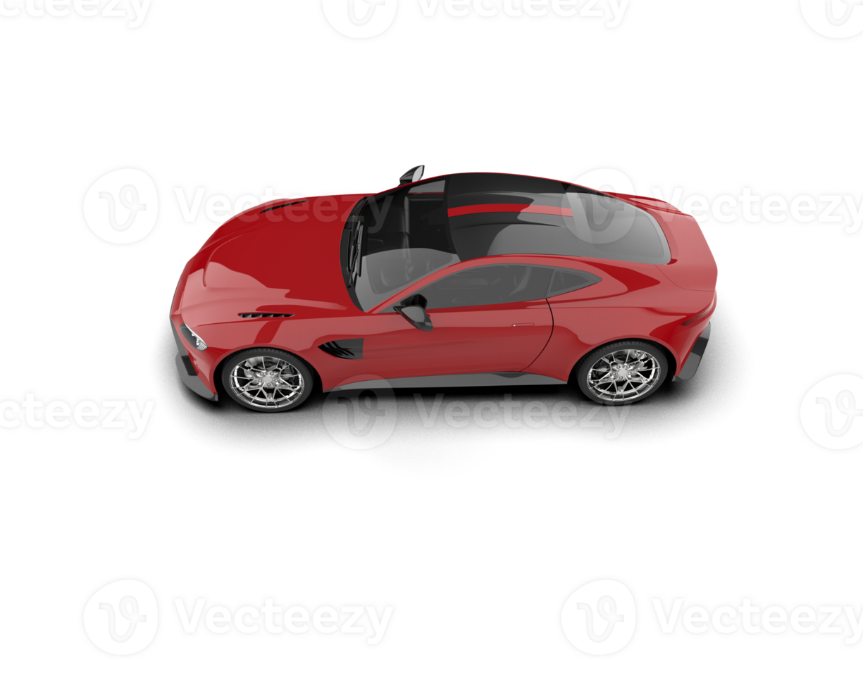 Realistic sport car isolated on background. 3d rendering - illustration png