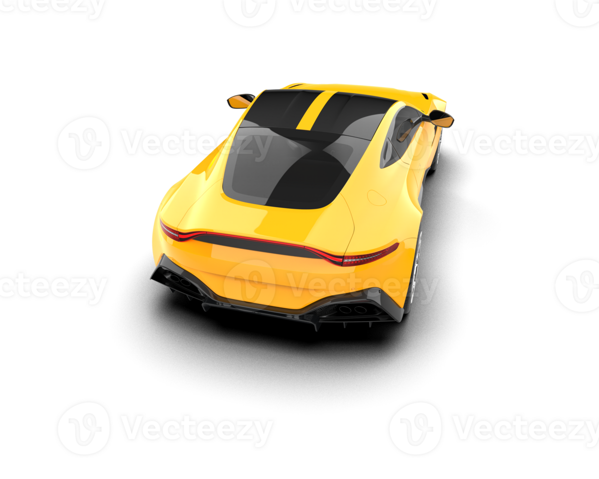 Realistic sport car isolated on background. 3d rendering - illustration png