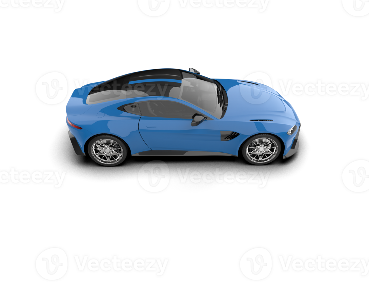 Realistic sport car isolated on background. 3d rendering - illustration png