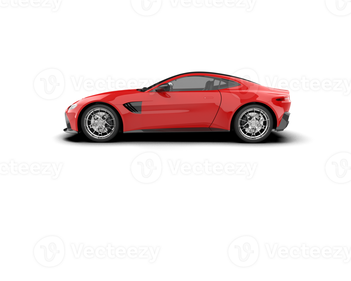 Realistic sport car isolated on background. 3d rendering - illustration png