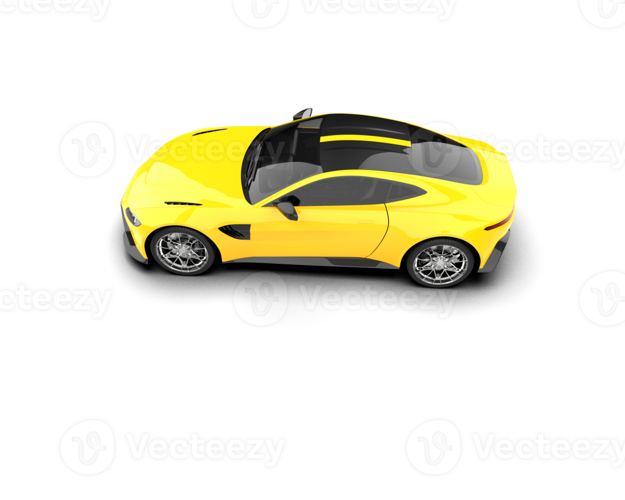 Realistic sport car isolated on background. 3d rendering - illustration png