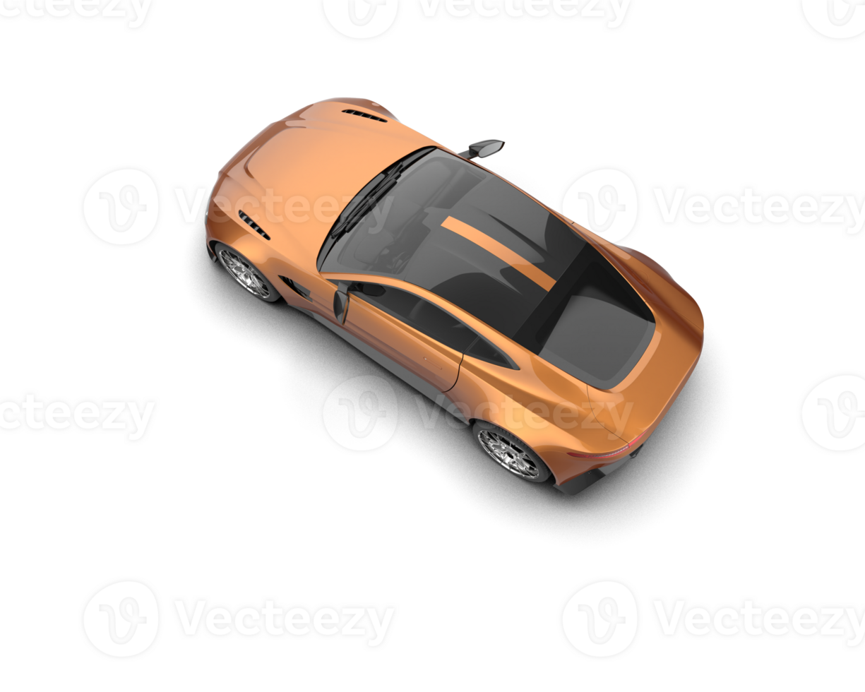Realistic sport car isolated on background. 3d rendering - illustration png