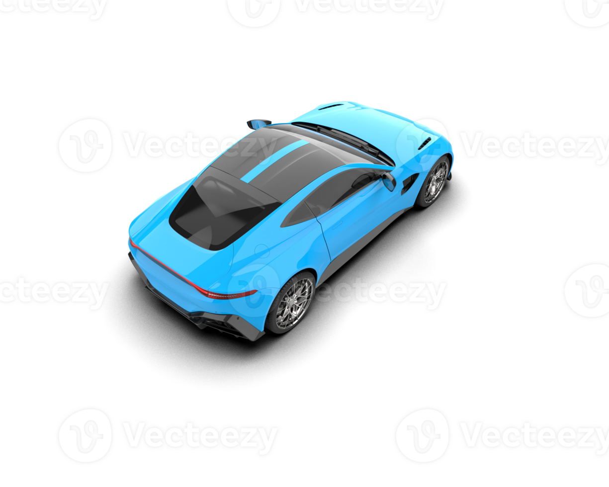 Realistic sport car isolated on background. 3d rendering - illustration png