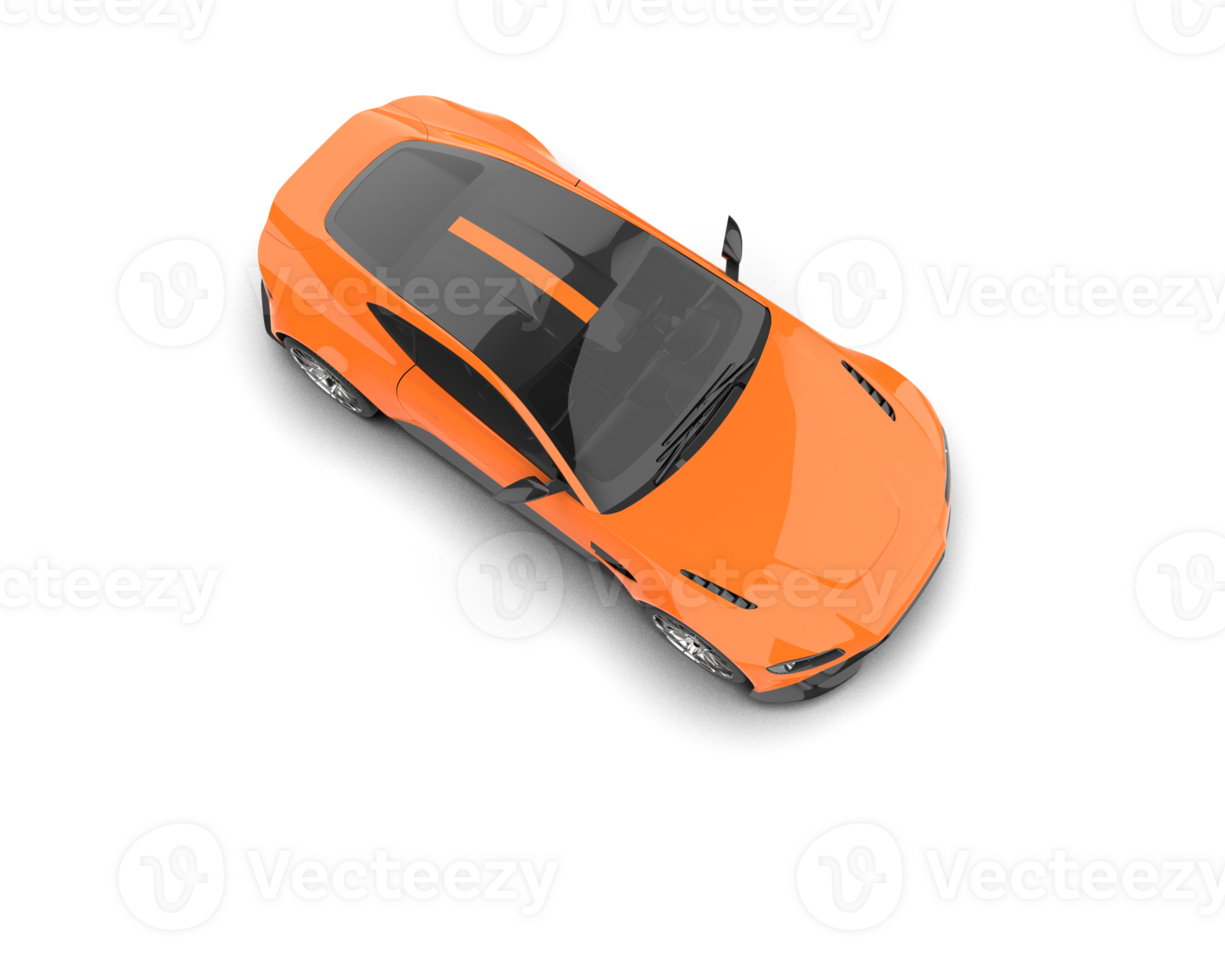 Realistic sport car isolated on background. 3d rendering - illustration png