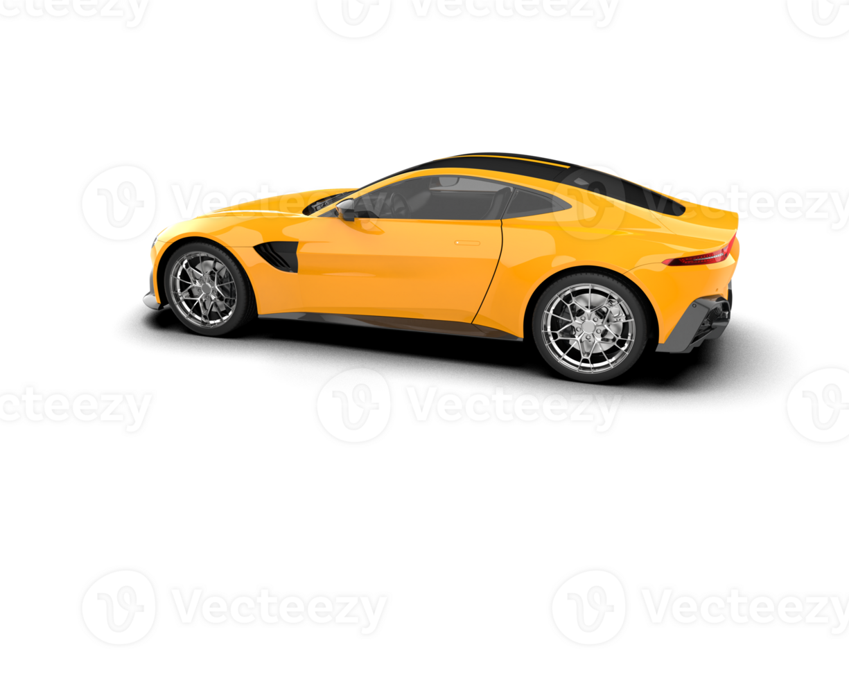 Realistic sport car isolated on background. 3d rendering - illustration png
