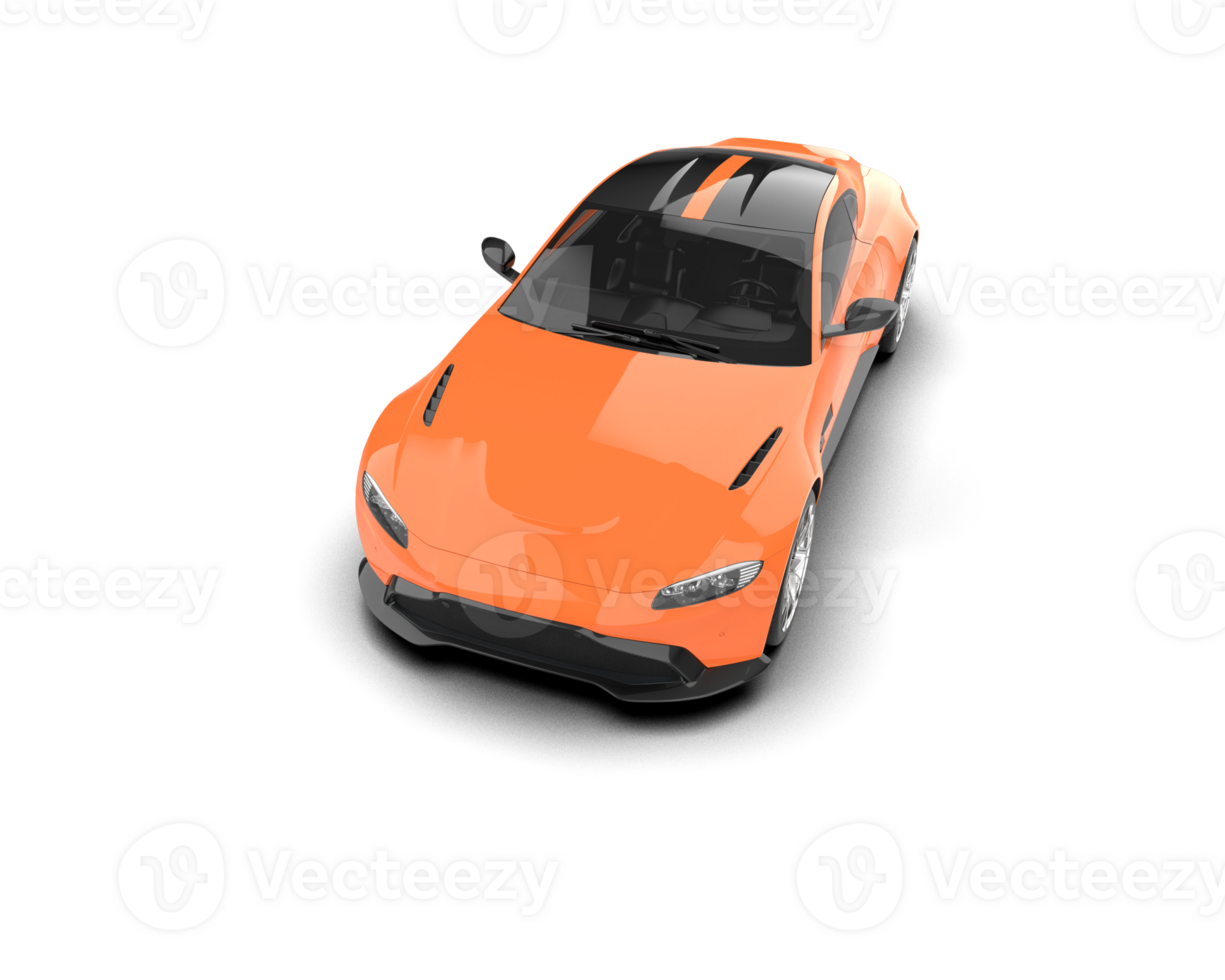 Realistic sport car isolated on background. 3d rendering - illustration png