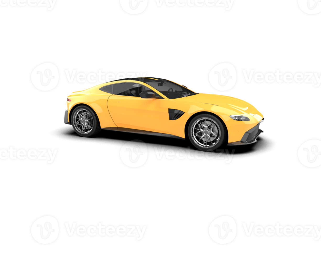Realistic sport car isolated on background. 3d rendering - illustration png