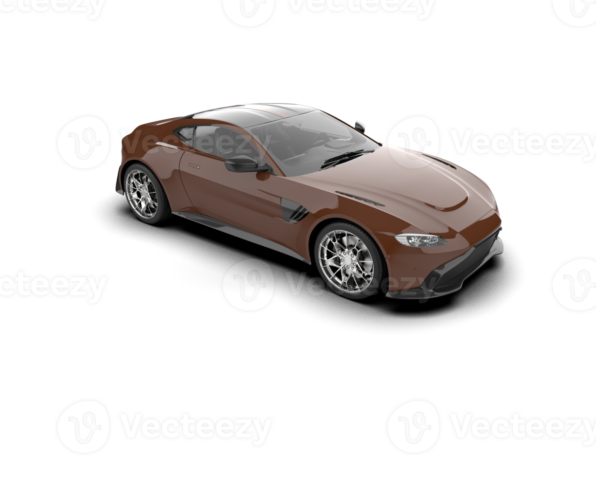 Realistic sport car isolated on background. 3d rendering - illustration png
