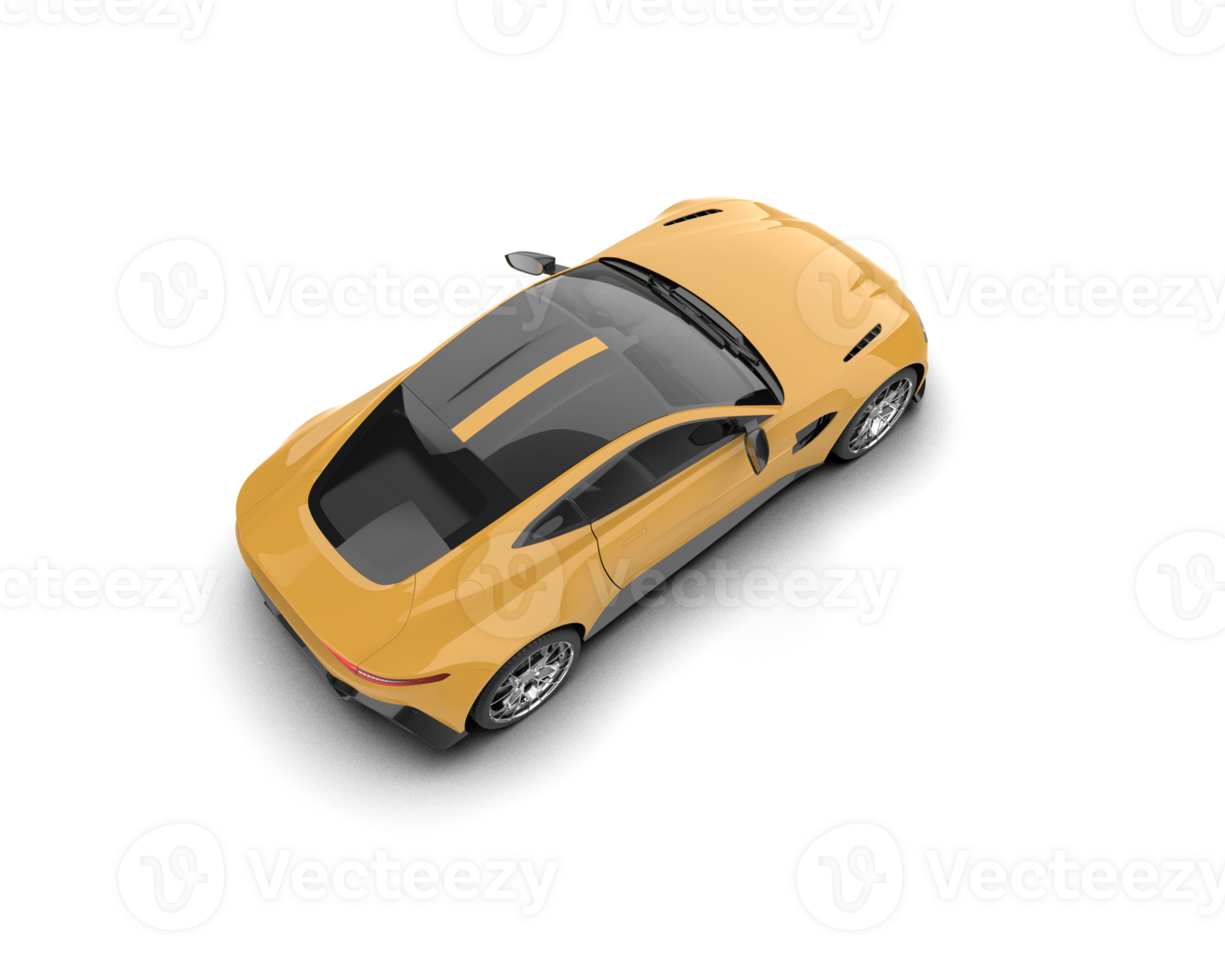 Realistic sport car isolated on background. 3d rendering - illustration png