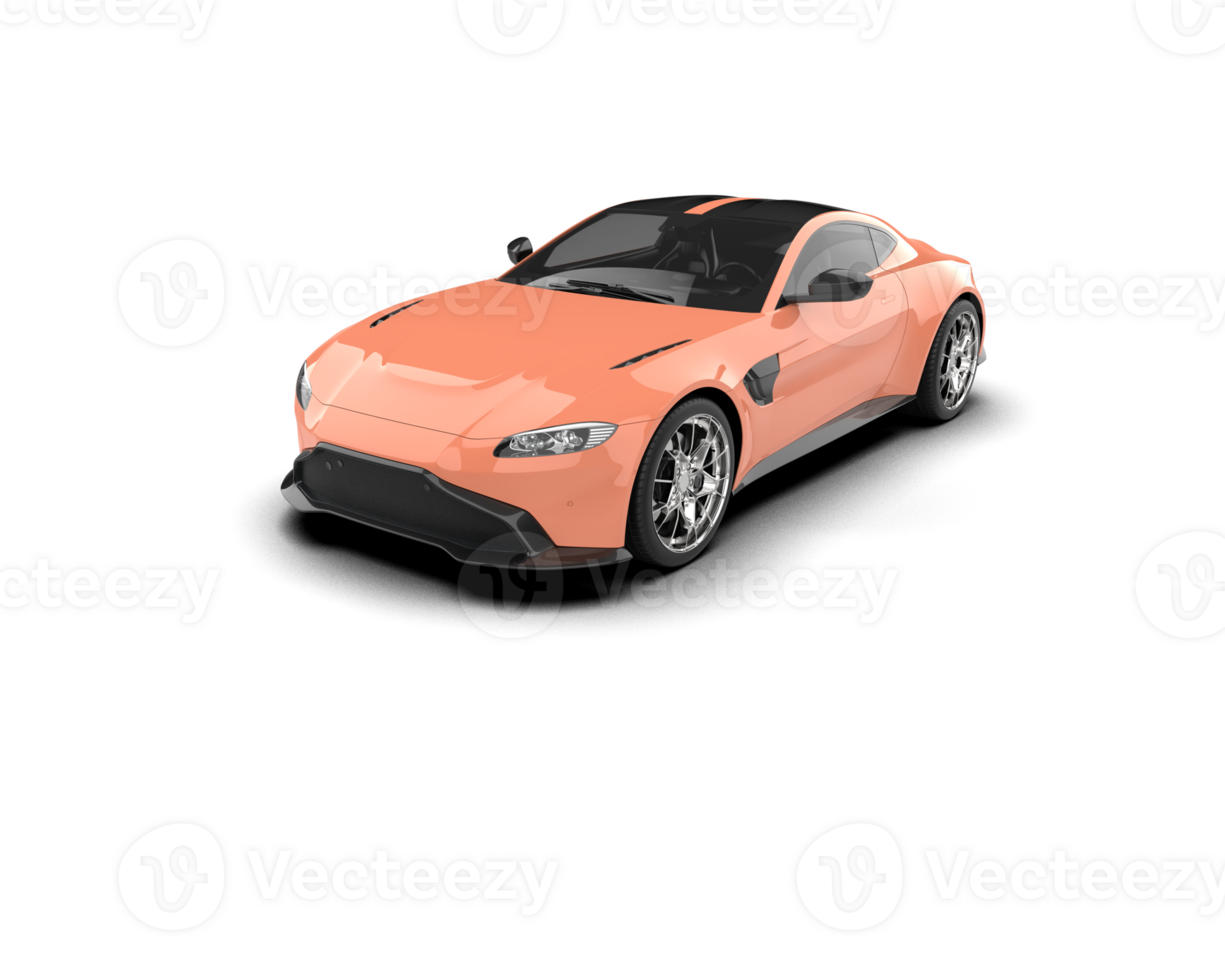 Realistic sport car isolated on background. 3d rendering - illustration png
