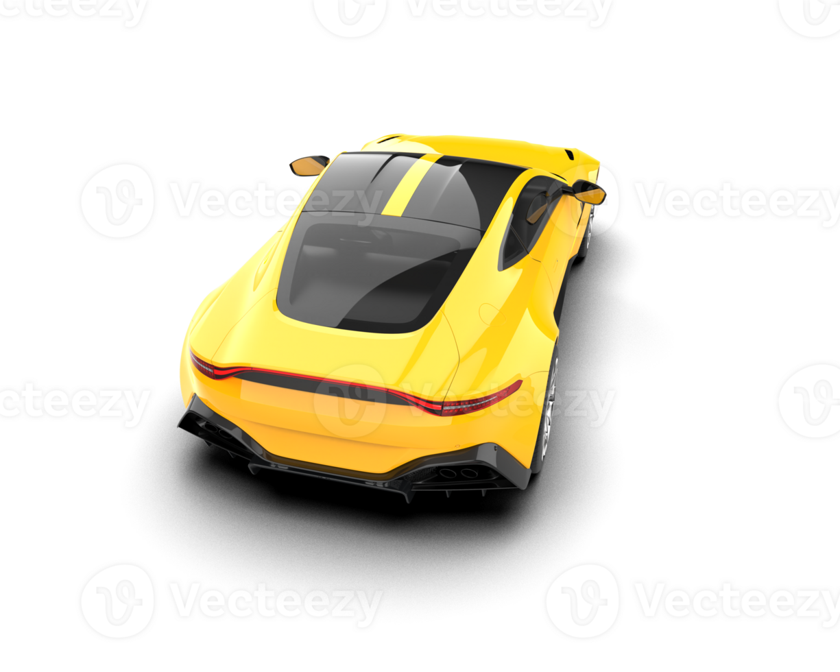 Realistic sport car isolated on background. 3d rendering - illustration png