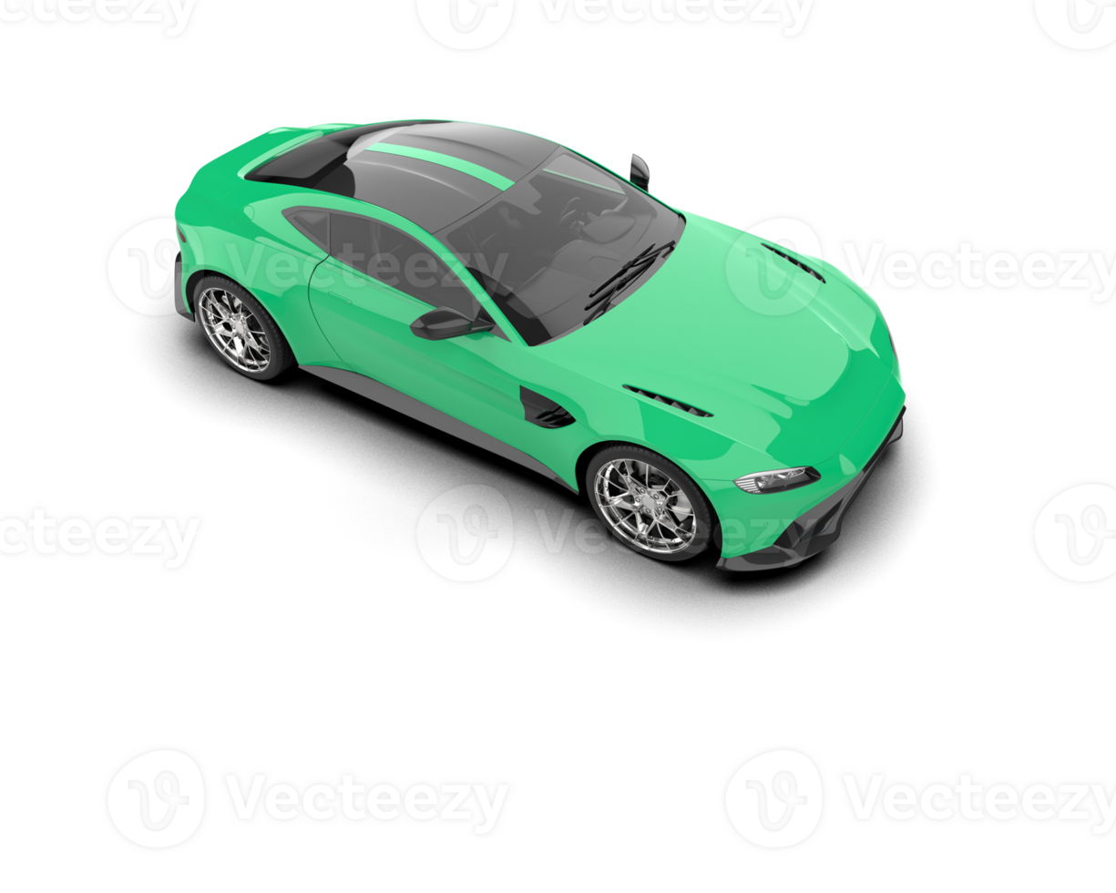 Realistic sport car isolated on background. 3d rendering - illustration png