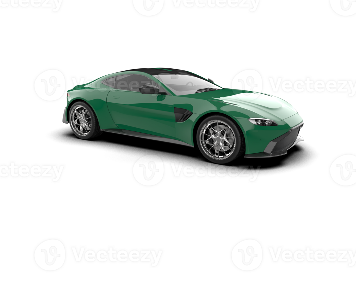 Realistic sport car isolated on background. 3d rendering - illustration png