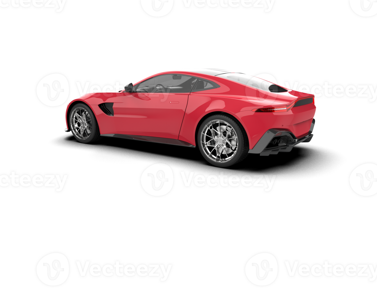 Realistic sport car isolated on background. 3d rendering - illustration png